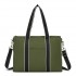 HBM2604 - Miss Lulu Wearproof Large Capacity Tote Bag with 15.6” Laptop Sleeve, Dual Carry Options for Business and Everyday Use - Green