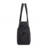 HBM2611 - Miss Lulu Chic Roomy Ladies Shoulder Tote Bag, with 15.6-inch Laptop Sleeve and Luggage Strap for Daily Use - Black