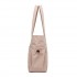 HBM2611 - Miss Lulu Schicker geräumiger Damen-Schultertasche-Tote mit 15,6-Zoll-Laptophülle und Gepäckgurt für den Alltag - Rosa