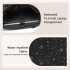 HBM2612 - Miss Lulu Minimalistische Langlebige Umhängetasche für Arbeit, Schule & Reisen mit Laptopfach und Mehreren Taschen - Schwarz