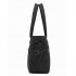 HBM2612 - Miss Lulu Minimalistische Langlebige Umhängetasche für Arbeit, Schule & Reisen mit Laptopfach und Mehreren Taschen - Schwarz