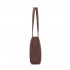 HBM2618 - Miss Lulu Women’s Large Capacity PVC Tote Bag, 13‑inch Tablet Compartment, Commute & Shopping Handbag - Brown
