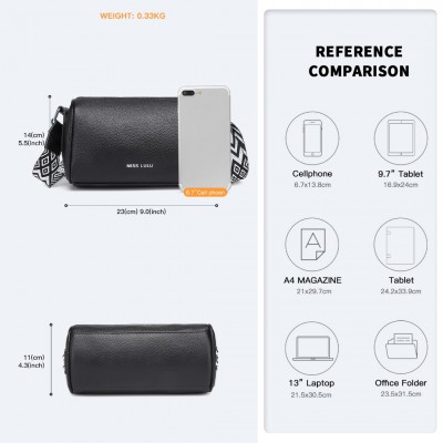 Lulu Dupes Gürteltasche XXL – Extra Langer Riemen, Verstellbar, Wasserdicht