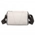L2310 - Miss Lulu Simple And Elegant Wide Strap Genuine Leather Crossbody Bag - Beige