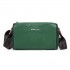 L2310 - Miss Lulu Simple And Elegant Wide Strap Genuine Leather Crossbody Bag - Green