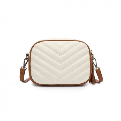 LA2119 - Miss LuLu Lightweight Quilted Leather Cross body Bag
