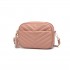 LA2119 - Miss LuLu Lightweight Quilted Leather Cross body Bag - Pink