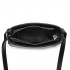 LB2102 - Miss Lulu Simple Cross-Body Handbag - Black