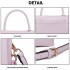 LB2122 - Miss Lulu Personality Versatile Chain Handbag Crossbody Bag - Purple