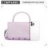 LB2122 - Miss Lulu Personality Versatile Chain Handbag Crossbody Bag - Purple