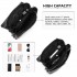 LB2140 - Miss Lulu Touch Screen Genuine Leather Small Crossbody Bag - Black