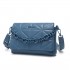 LG2318 - Miss Lulu Chic Quilted Shoulder Bag With Chain Strap - Blue