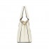 LG6865 - Miss Lulu Schultertasche in Leder-Optik mit Flechteffekt - Beige