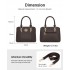 LG6865 - Miss Lulu Leather Look Weave Effect Shoulder Bag - Coffee