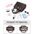 LG6865 - Miss Lulu Leather Look Weave Effect Shoulder Bag - Coffee