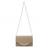 LH1756 - Miss Lulu Lederoptik Briefumschlag Unterarmtasche - Beige