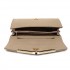 LH1756 - Miss Lulu Lederoptik Briefumschlag Unterarmtasche - Beige
