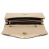 LH1756 - Miss Lulu Leather Look Envelope Clutch Bag - Khaki