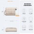 LH2202 - Miss Lulu Woven Texture Flap Leather Shoulder Bag - Beige