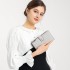 LP2104 - Miss Lulu RFID-Blocking Sleek Clutch Purse - Grey