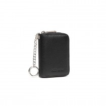 LP2120 - Miss Lulu Blokowanie RFID Podstawowy portfel zapinany na zamek - Czarny