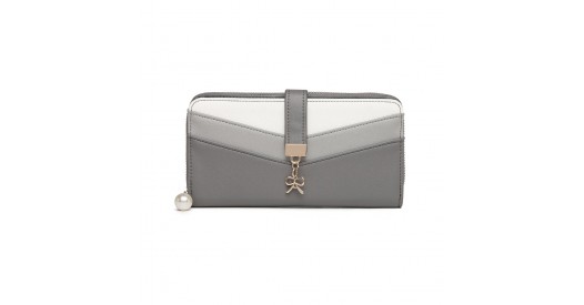 Miss Lulu Handtas voor dames met portemonnee voor dames, schoudertas, handvat tas met parel en kristal stijl druppel, modieus kleurblok ontwerp, 3-zwarte portemonnee Set, Retro