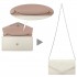 LP2312 - Miss Lulu Lace Envelope Flap Clutch Evening Bag - Beige