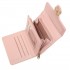 LP2336 - Miss Lulu PU Leather Leaf-Shaped Round Clasp Wallet - Pink