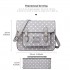 LT1665D2 MISS LULU PU SATCHEL TUPFEN GREY