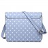 LT1665D2 MISS LULU PU SATCHEL TUPFEN BLAU