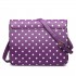 LT1665D2 MISS LULU PU SATCHEL TUPFEN PURPLE