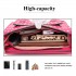 LT1665D2 MISS LULU TUPFEN PU SATCHEL PINK