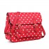 LT1665D2 MISS LULU PU SATCHEL Punkte Rote