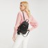 LT1705 - Miss Lulu PU Leather Look Small Fashion Backpack - Pink