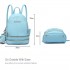 LT1705 - Miss Lulu PU Leather Look Small Fashion Backpack - Blue