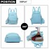 LT1705 - Miss Lulu PU Leather Look Small Fashion Backpack - Blue