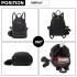 LT1705 - Miss Lulu PU Leather Look Small Fashion Backpack - Black