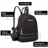 LT1705 - Miss Lulu PU Leather Look Small Fashion Backpack - Black