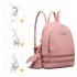 LT1705 - Miss Lulu PU Leather Look Small Fashion Backpack - Pink