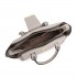 LT2204 - Miss Lulu Klassisch Kontrast Metallschloss Leder Handtasche - Grau