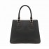 LT2352 - Miss Lulu Modern Elegance PU Leather Lady's Tote - Black And Brown