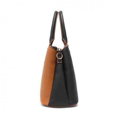 LT2352 - Miss Lulu Moderne Élégance Cuir PU Fourre-tout pour dame - Noir