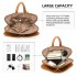 LT2354 - Miss Lulu Chic Minimalist PU Leather Backpack - Brown