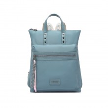 LT2355 - Miss Lulu Unterschrift Stil Rucksack Mit Einzigartig Details - Blau