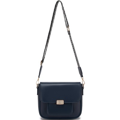 MSM2513 - Miss Lulu Chic Fashion PU Crossbody Shoulder Bag with