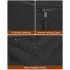 MSM2619 - Miss Lulu Women’s Crossbody Bag, Multi‑Zip Pockets Compact Daily Shoulder Bag - Black