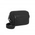 MSM2619 - Miss Lulu Women’s Crossbody Bag, Multi‑Zip Pockets Compact Daily Shoulder Bag - Black