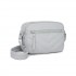MSM2619 - Miss Lulu Women’s Crossbody Bag, Multi‑Zip Pockets Compact Daily Shoulder Bag - Light Grey