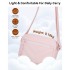 MSM2619 - Miss Lulu Women’s Crossbody Bag, Multi‑Zip Pockets Compact Daily Shoulder Bag - Pink