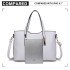 S1719 - Miss Lulu Pu Leather Handbag & Purse - White